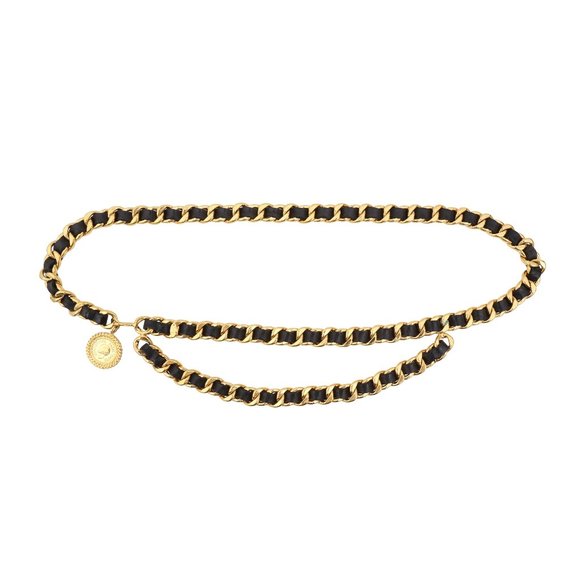 Chanel Black CC Medallion Chain Belt - Picture 1 of 2